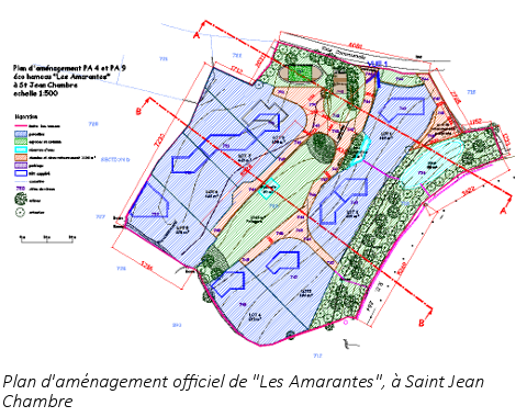 Plan d'aménagement des Amarantes